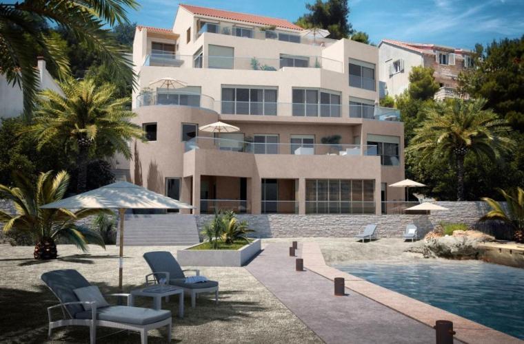 High View-A Seaside Villa With Huge Jacuzzi Račišće Esterno foto